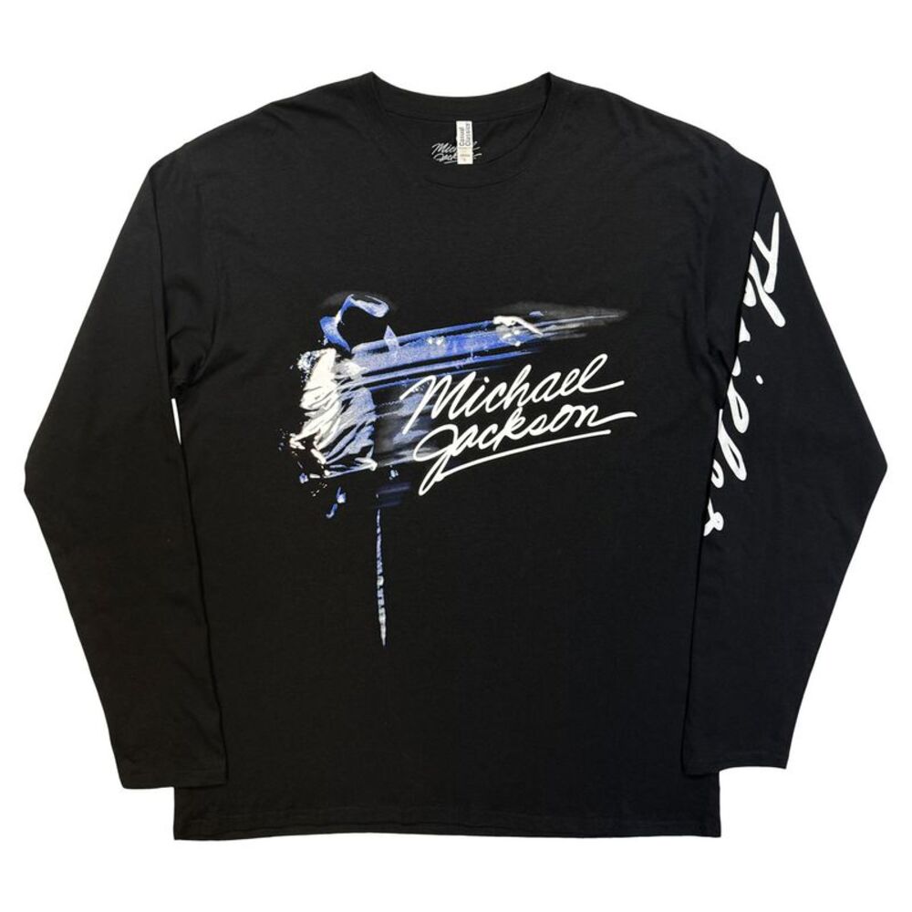 Michael Jackson Unisex Adult Thriller Back Print Long-Sleeved T-Shirt / Black